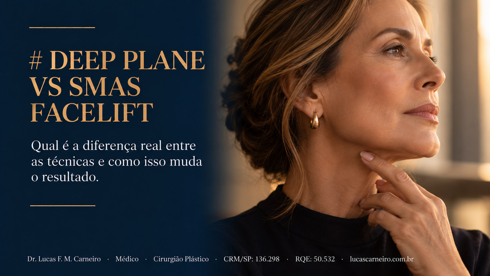 Capa do artigo relacionado: Deep Plane vs SMAS Facelift: Qual é a Diferença Real e Como Isso Muda o Resultado