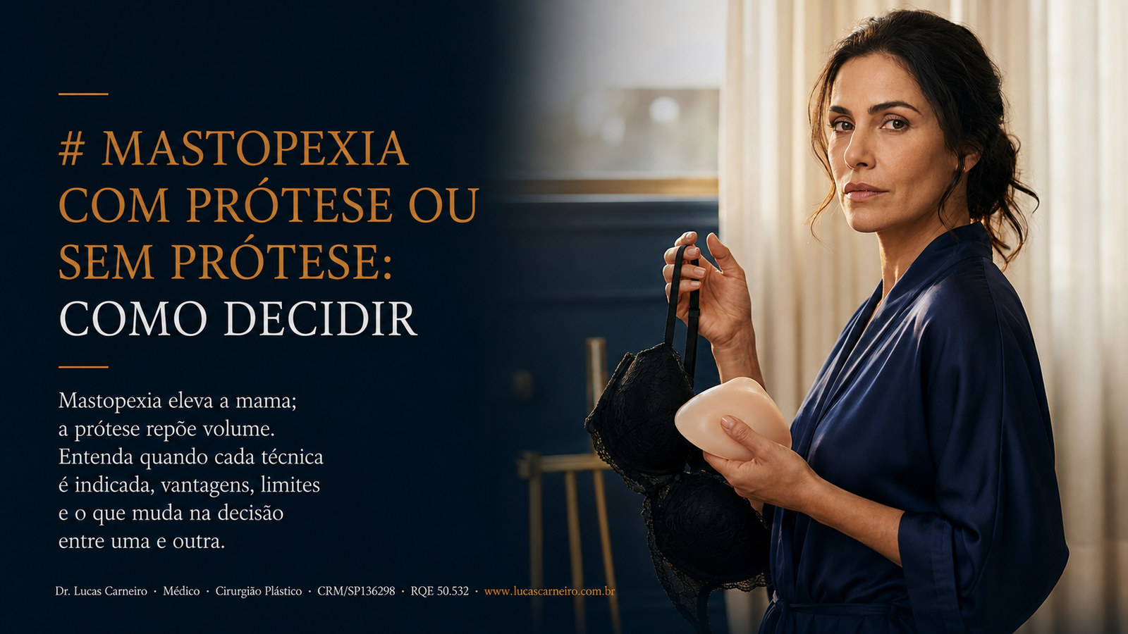 Capa do artigo: Mastopexia com prótese ou sem prótese: como decidir